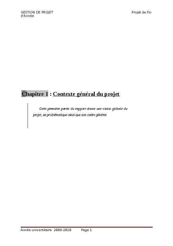 [PDF] Chapitre 1 : Contexte général du projet - cloudfrontnet