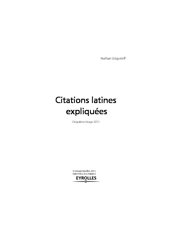 [PDF] Citations latines expliquées - fnac-staticcom