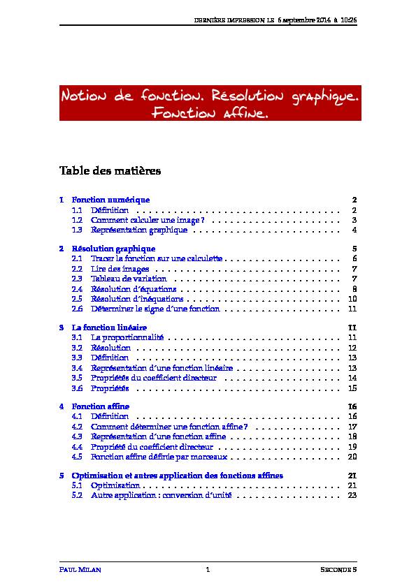 [PDF] Fonction Résolution graphique Les fonctions affines