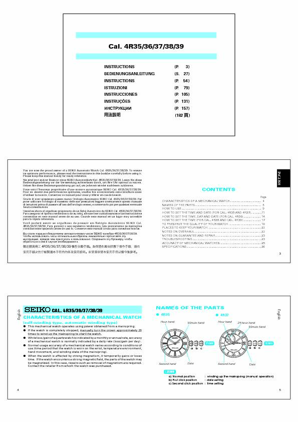 Searches related to seiko automatic 4r35 PDF
