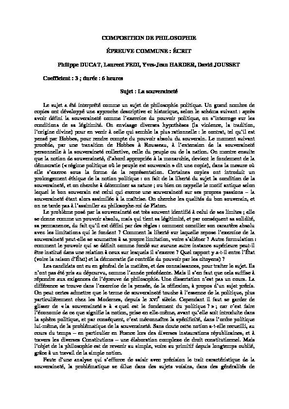 [PDF] composition de philosophie - ENS