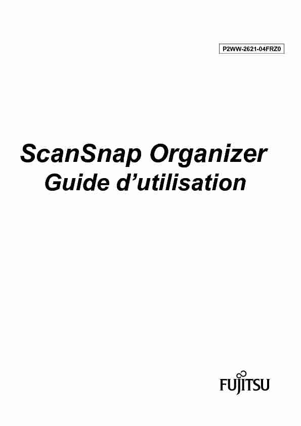 [PDF] ScanSnap Organizer - PFU