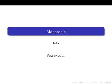 [PDF] Monotonie