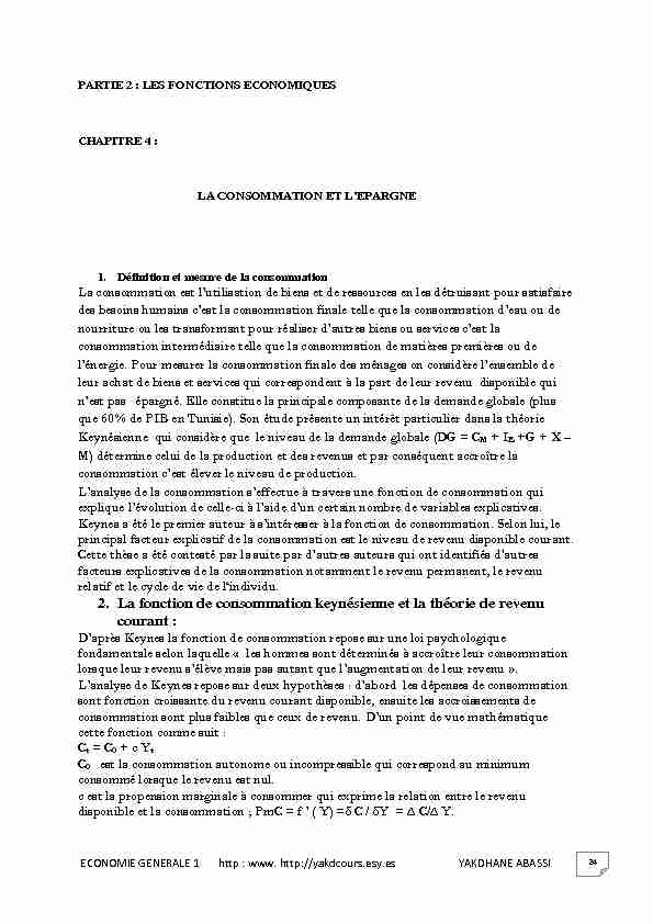 Searches related to fonction de consommation néoclassique filetype:pdf