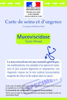 Mucoviscidose - Ministère des Solidarités et de la Santé