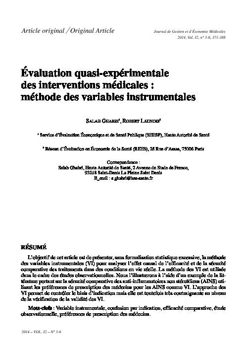 Searches related to méthode quasi expérimentale filetype:pdf
