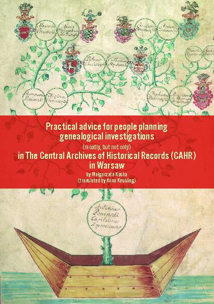 Practical advice for people planning genealogical  - AGAD