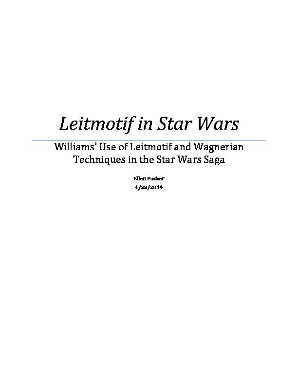 Leitmotif in Star Wars - WordPresscom