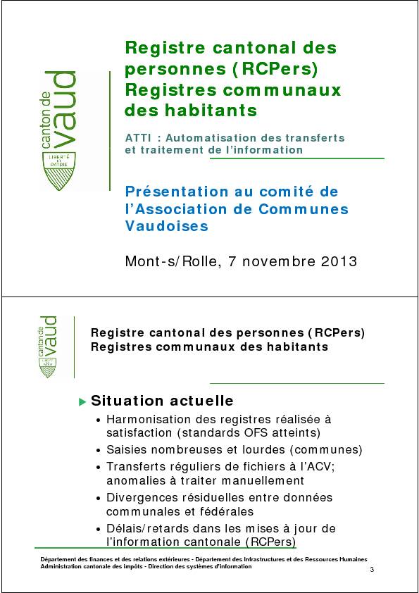 [PDF] Registre cantonal des personnes (RCPers) - Association de