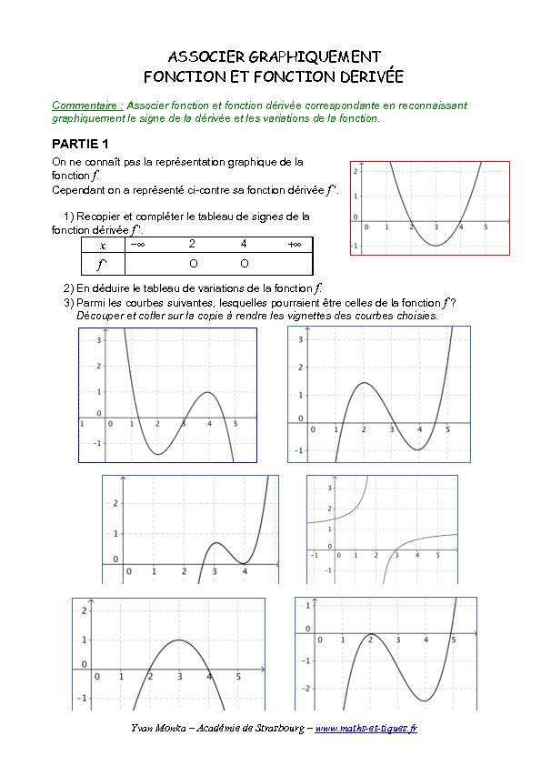 [PDF] ASSOCIER GRAPHIQUEMENT FONCTION ET  - maths et tiques