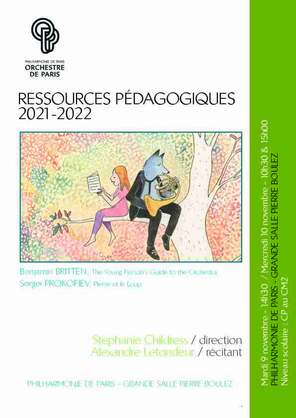 RESSOURCES PÉDAGOGIQUES 2021-2022