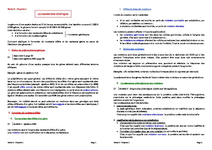 Searches related to mutation spontanée et ponctuelle filetype:pdf