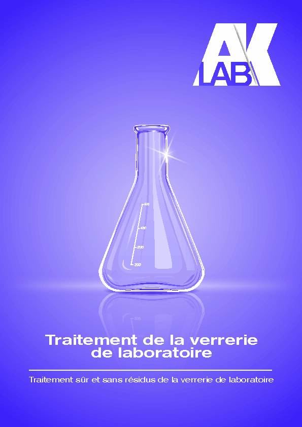 [PDF] Traitement de la verrerie de laboratoire - Dutscher