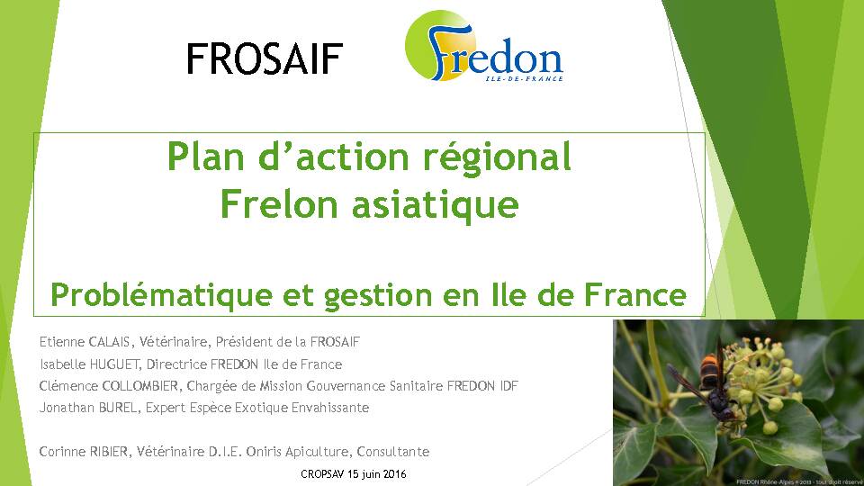 [PDF] Plan daction régional Frelon asiatique - Driaaf
