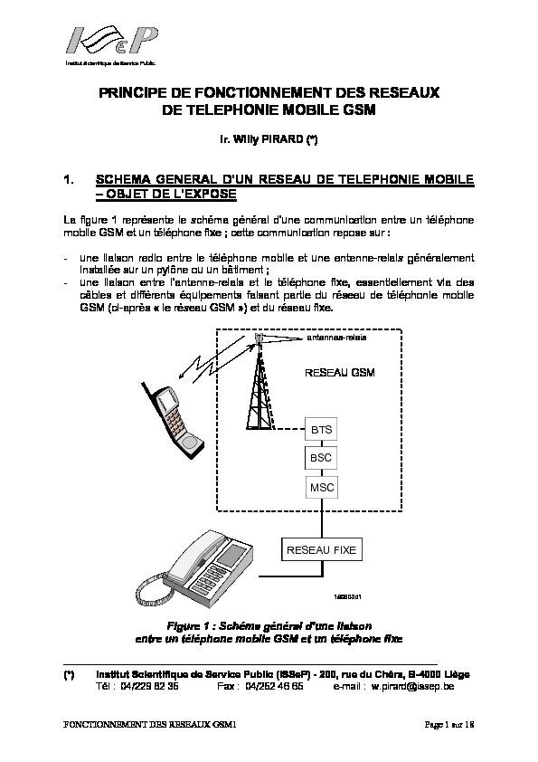 [PDF] PRINCIPE DE FONCTIONNEMENT DES RESEAUX DE  - ISSeP