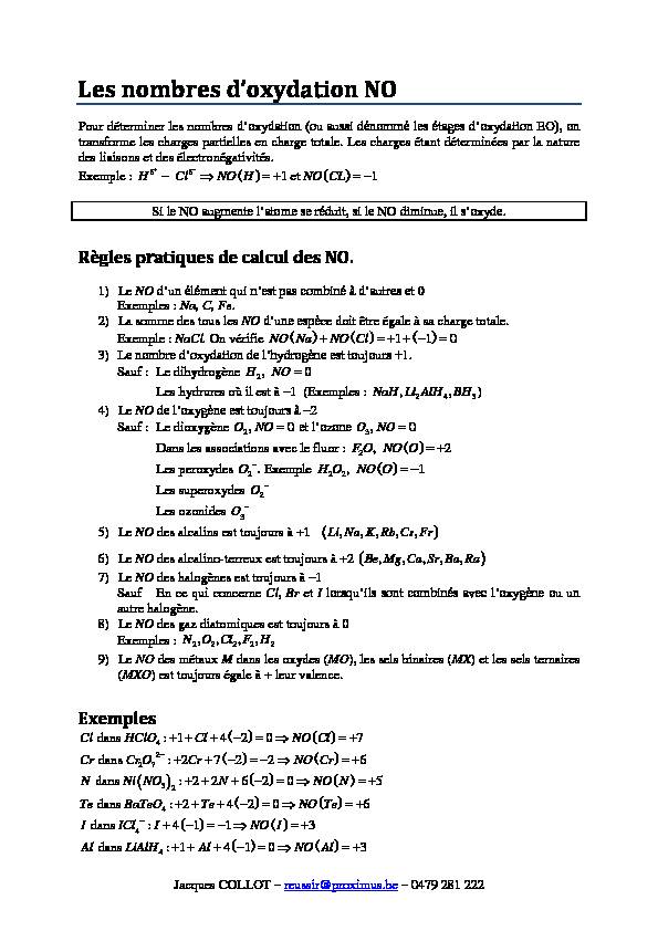 [PDF] Les nombres doxydation NO - matheuxovh