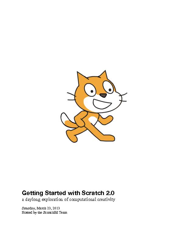Getting Started with Scratch 2 - Harvard University