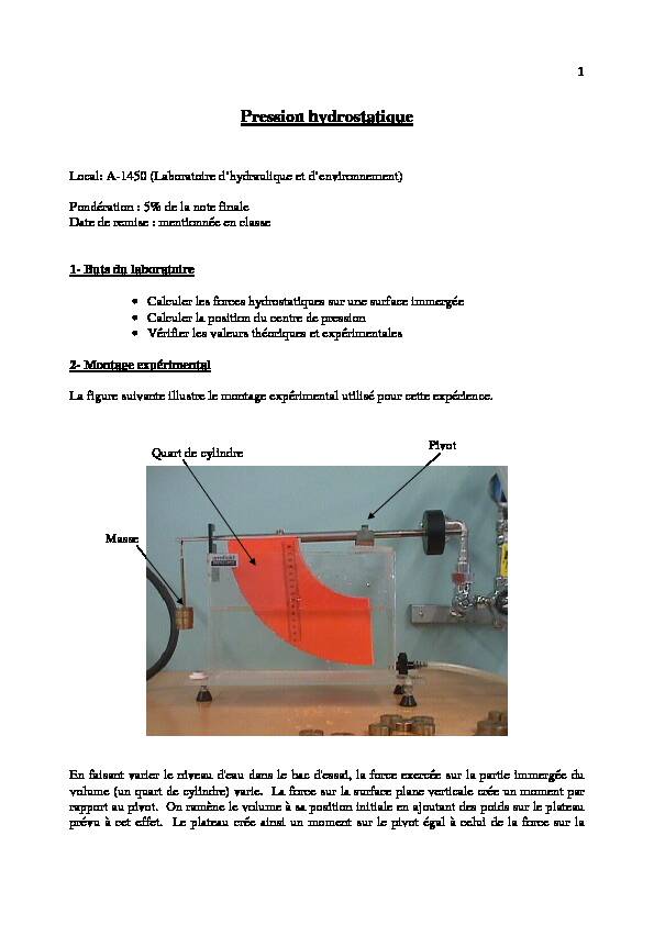 [PDF] Pression hydrostatique