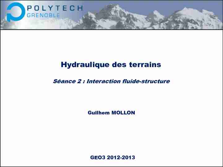 [PDF] Interaction fluide-structure - Guilhem Mollon