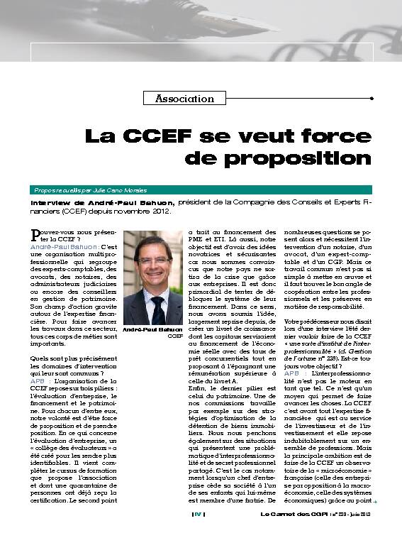 [PDF] La CCEF se veut force de proposition