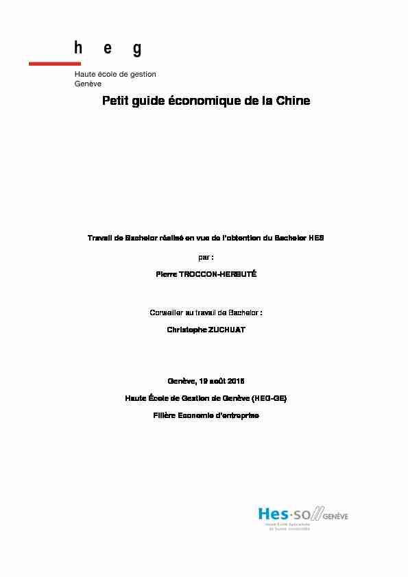 [PDF] Petit guide économique de la Chine - CORE