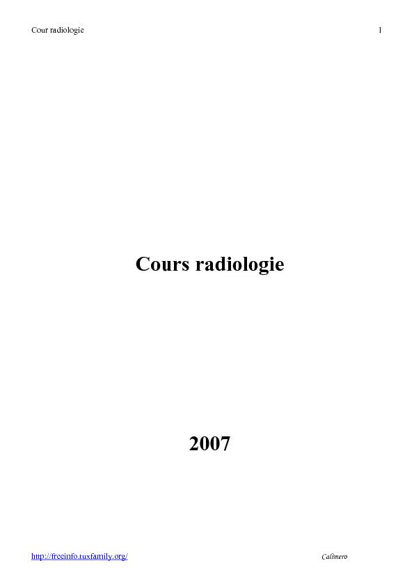 [PDF] Cours radiologie - Cloudinary