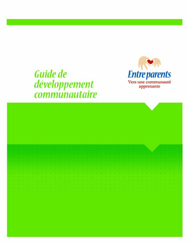 [PDF] Consulter le guide de développement communautaire en PDF