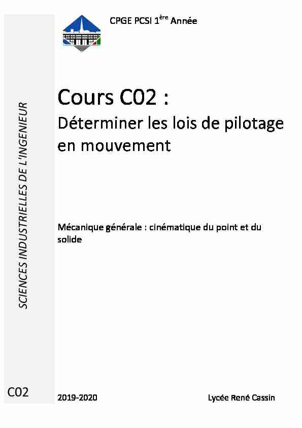 Cours C02 :