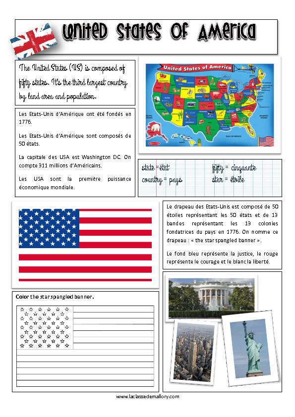 [PDF] ETATS UNIS D AMERIQUE United States of America (USA