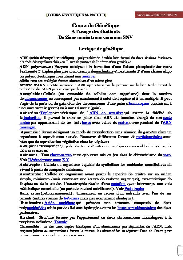[PDF] programme-GENETIQUE-Mpdf