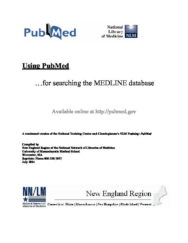 Using PubMed - Dartmouth College