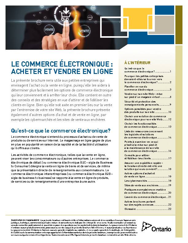 [PDF] Le commerce électronique - cloudfrontnet
