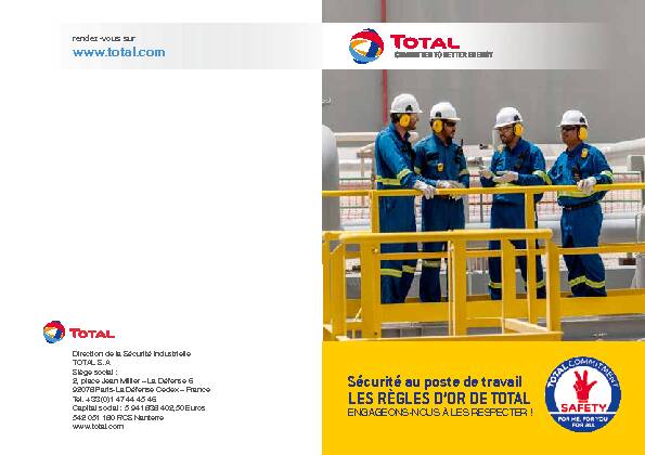 [PDF] LES RÈGLES DOR DE TOTAL - Totalcom