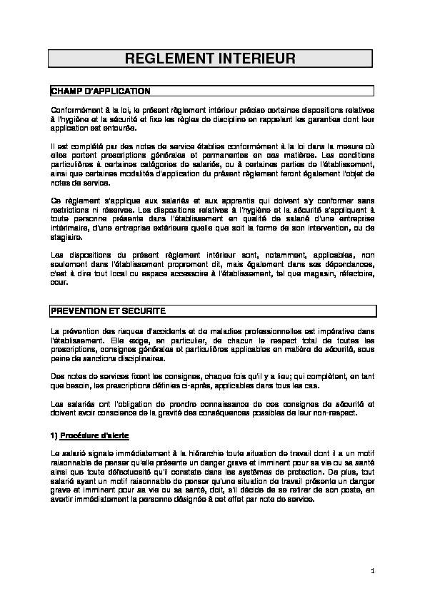 [PDF] Règlement interieur - QUALIBLOG