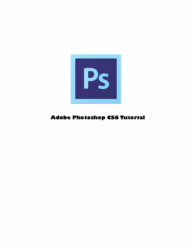 Introduction to Photoshop CS6