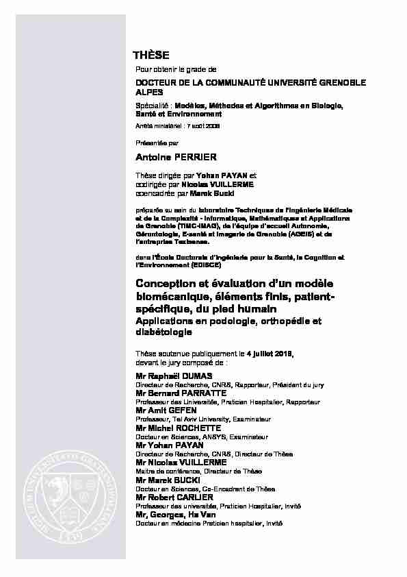 [PDF] THÈSE Conception et évaluation dun modèle biomécanique
