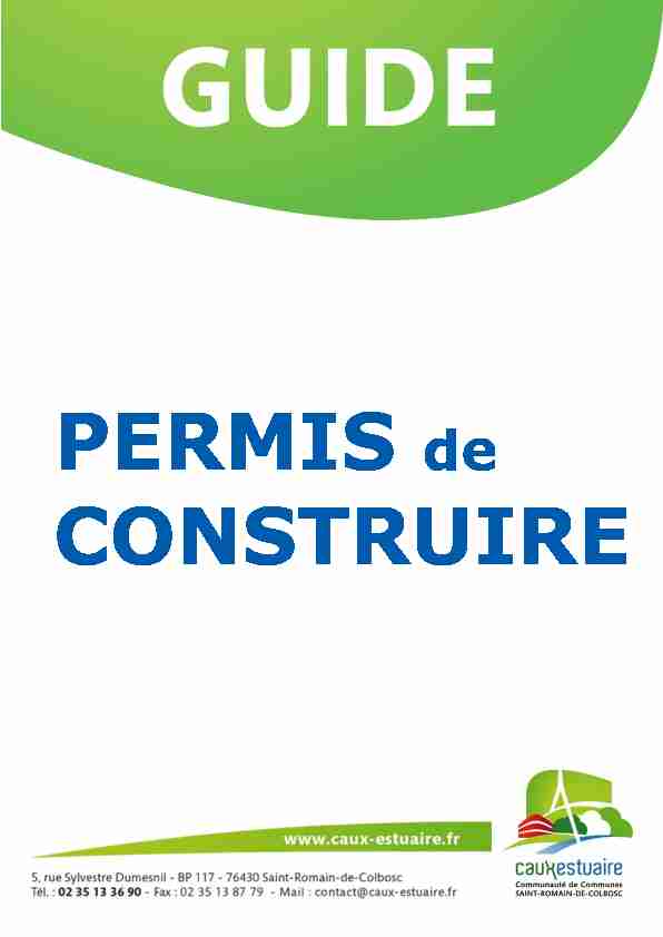 [PDF] PERMIS DE CONSTRUIRE UNE MAISON  - Graimbouville