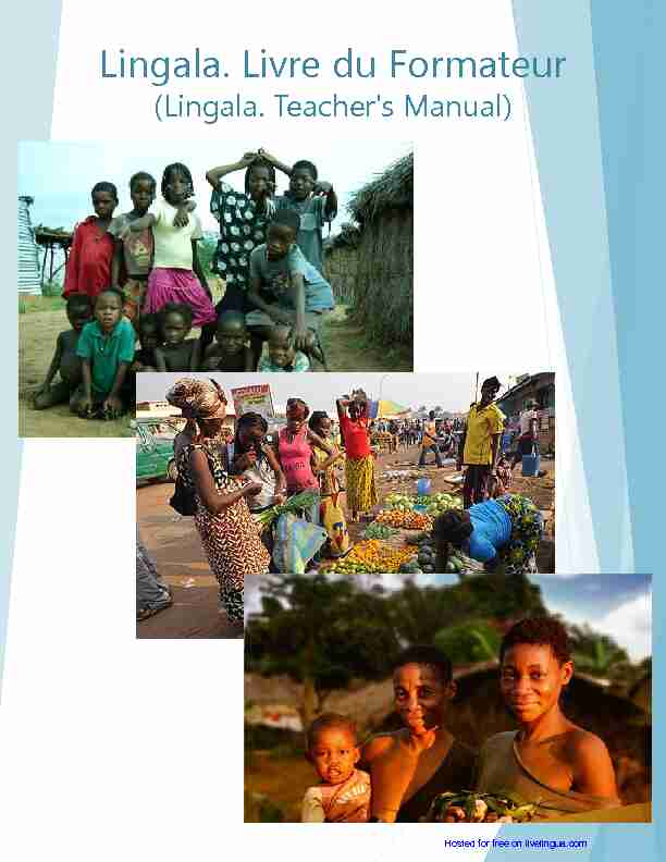 Lingala. Livre du Formateur (Lingala. Teachers Manual)