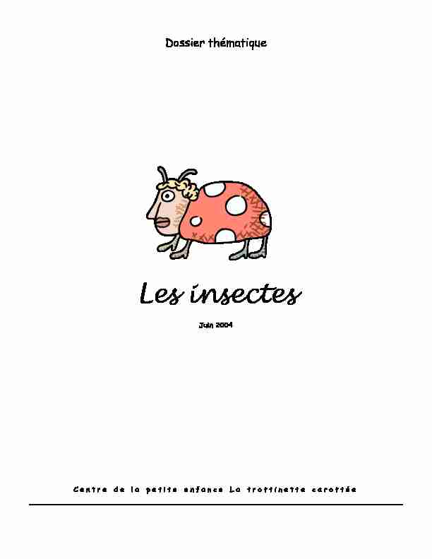 [PDF] Les insectes - La trottinette carottée