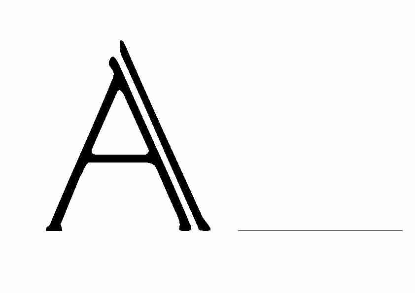 modèle simple Enluminure - alphabet