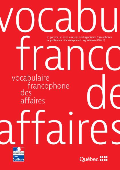 vocabulaire francophone des affaires