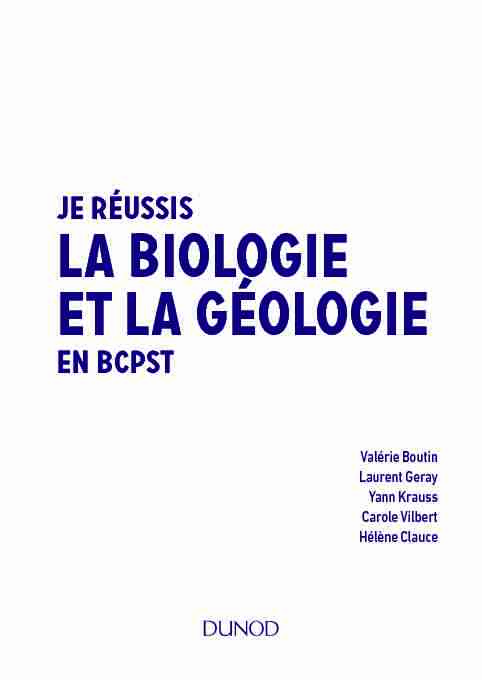 la biologie et la géologie