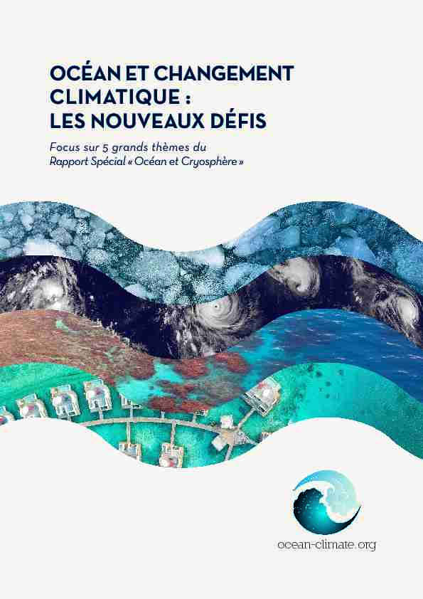 [PDF] Océan et changement climatique - Plateforme Océan & Climat