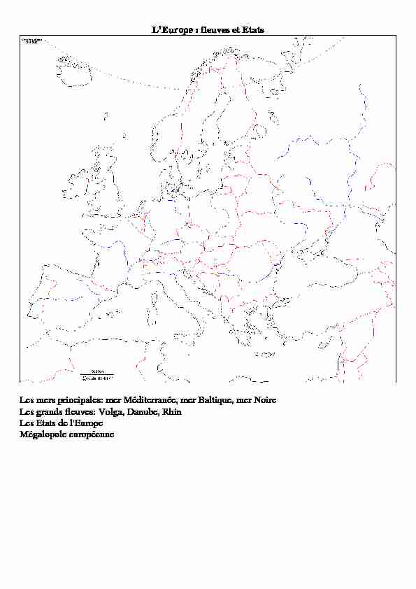 [PDF] LEurope : fleuves et Etats Les mers principales: mer Méditerranée