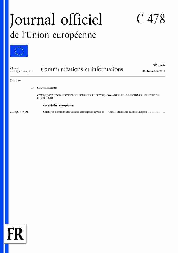 Journal officiel de lUnion européenne