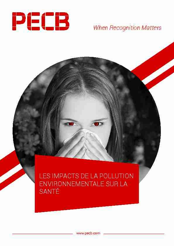 LES IMPACTS DE LA POLLUTION ENVIRONNEMENTALE SUR LA SANTÉ