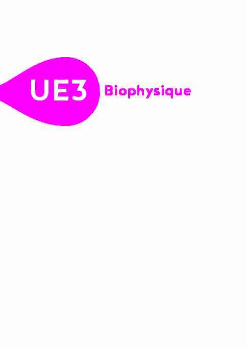 [PDF] UE3 Biophysique - Dunod