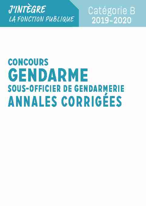 CONCOURS Gendarme - Dunod