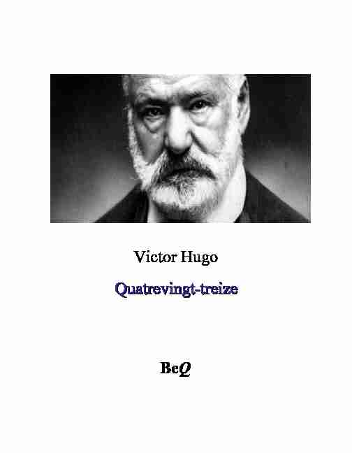 Victor Hugo Quatrevingt-treize - Ebooks gratuits