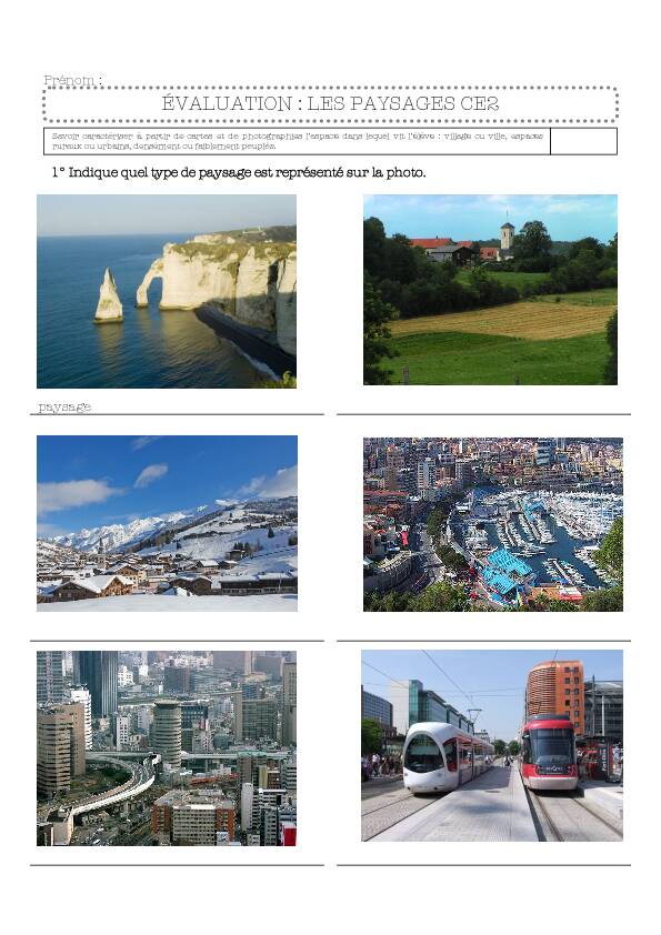 [PDF] évaluation paysages ce2